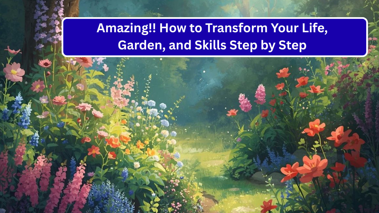 Amazing!! How to Transform Your Life, Garden, and Skills Step by Step