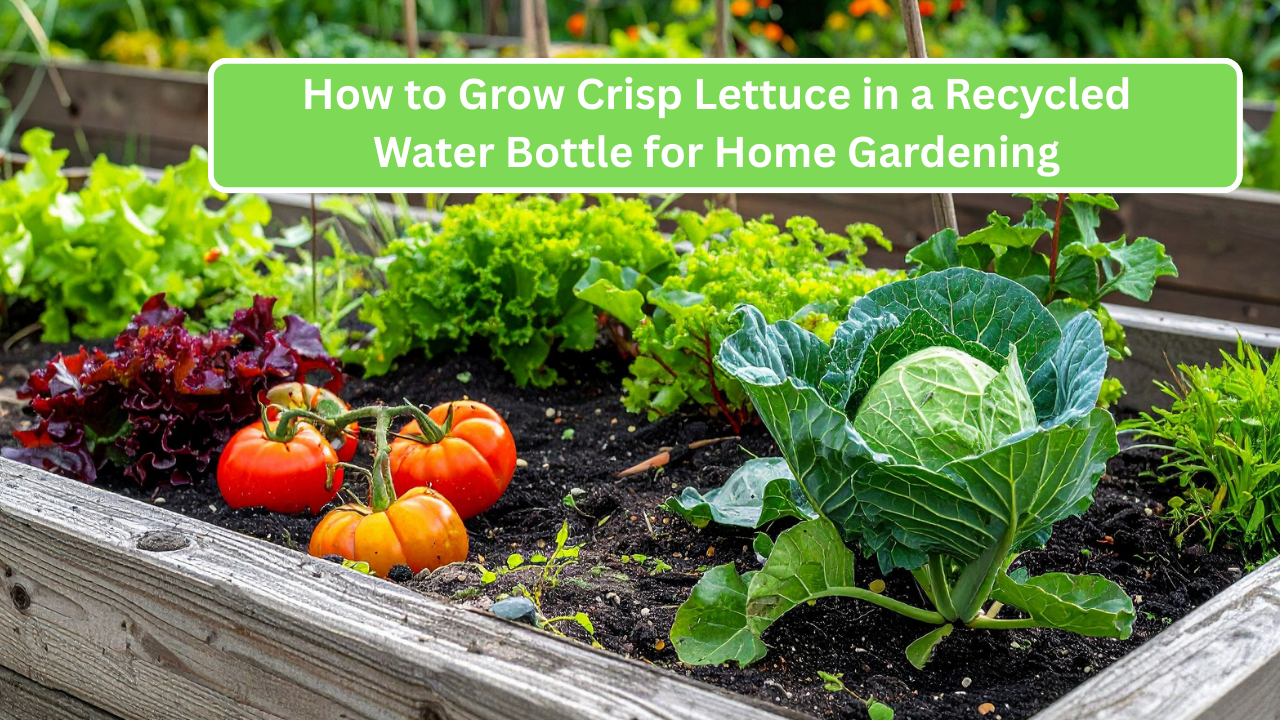 How to Grow Crisp Lettuce in a Recycled Water Bottle for Home Gardening