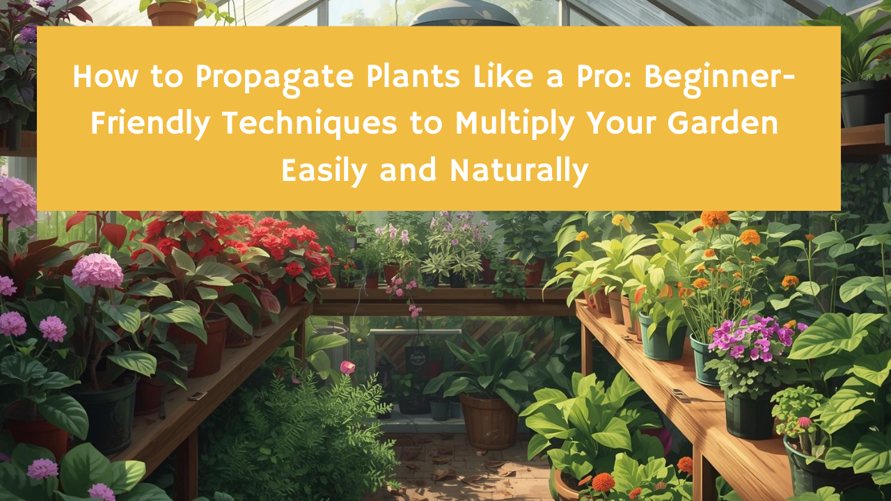 How to Propagate Plants Like a Pro: Beginner-Friendly Techniques to Multiply Your Garden Easily and Naturally